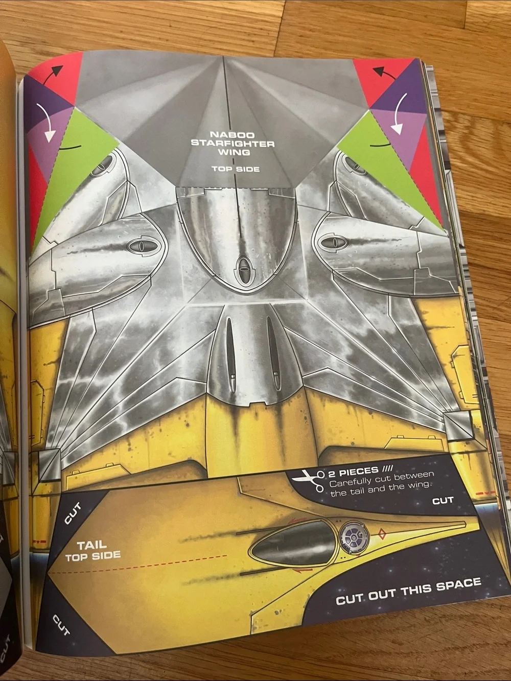 Star Wars Folded Flyers book- makes 30 paper Starfighters
